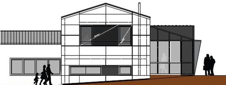 Sketch of the outside view of HERZOG INTERTEC's headquarters