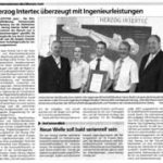 Unternehmen des Monats: Herzog Intertec überzeugt mit Ingenieurleistungen